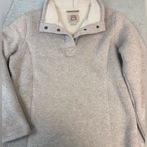 Avalanche Pullover Sweater Fleece Button Large NEW